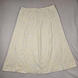 NWT Eileen Fisher Crewl Wool Maxi Skirt & Pre-owned Long Jacket Size XL Ivory